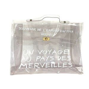 Hermes Handbag Vinyl Kelly Vinyl Clear